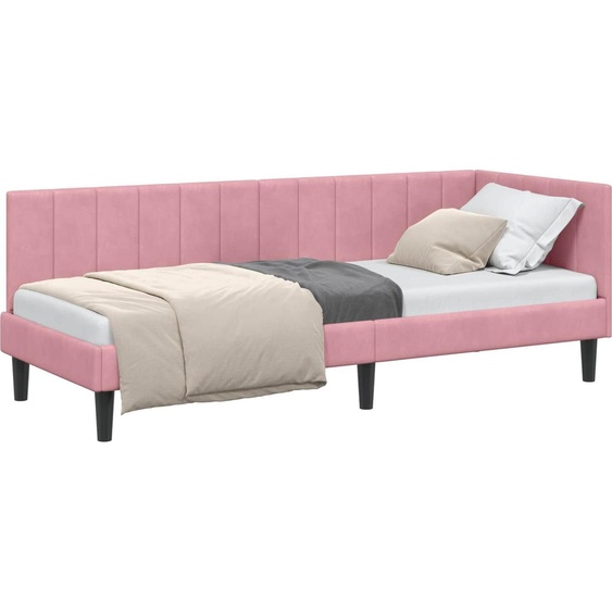 Cadre de lit dangle Rose 80 cm x 200 cm Velours