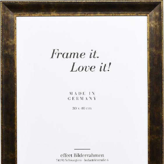 Cadre photo bois profil 68 noir 40x60 cm verre antireflexe