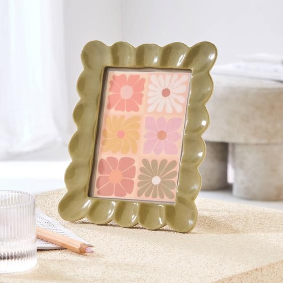 Cadre Photo Céramique Rectangulaire Vert -