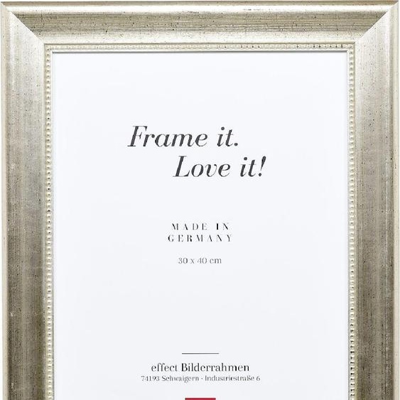 Cadre photo Effect Profil 95 argenté 40 x 50 cm avec verre de qualité musée