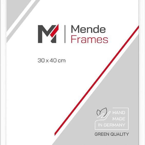 Cadre photo en bois blanc MendeFrames H011 24x30 cm
