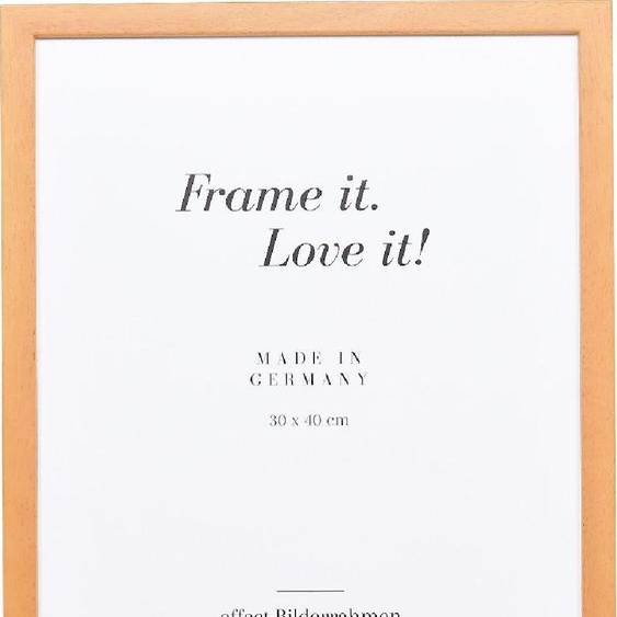 Cadre photo en bois effet profil 58 brun clair 50x100 cm avec verre musée