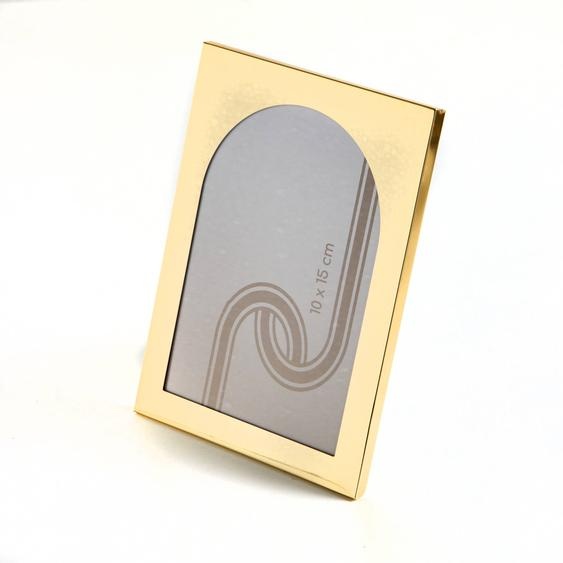 Cadre photo en métal doré -