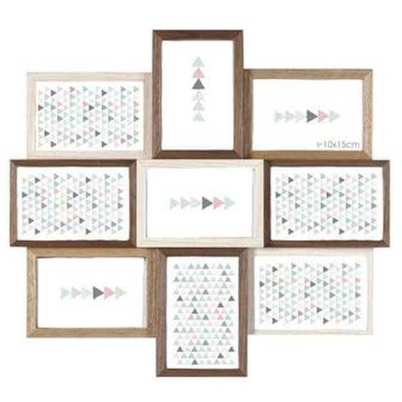 Cadre photo multivues Scandi 50x45 cm, 9 vues 10x15