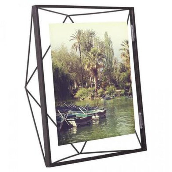 Cadre photo Prisma en acier noir 20 x 25 cm