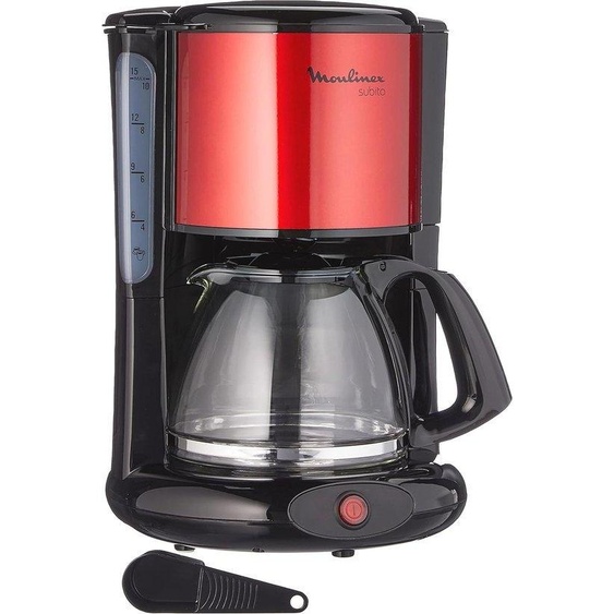 Cafetière à filtre avec carafe en verre pour 10 à 15 tasses - Arrêt automatique - Acier inoxydable
