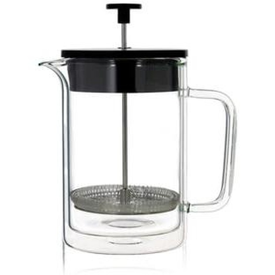Cafetiere a piston helya 800ml en verre double paroi