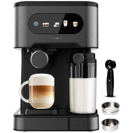 Cafetière express semi-automatique Cecotec Power Espresso 20 ColdBrew Latte. 1350W, 20 bars, froid, tiède ou chaud