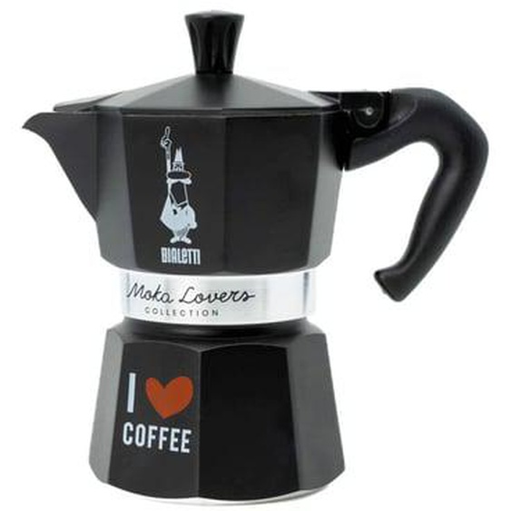 Cafetière Italienne Moka Epress I love coffee  tasses e