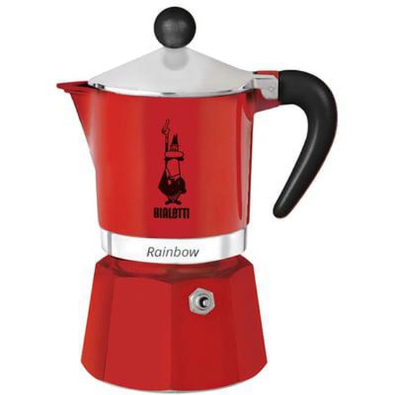 Cafetière Rainbow 3 tasses rouge