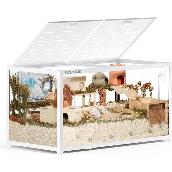 Cage à hamster en métal 3.0 Grande Empilable Facile à nettoyer 100L x 50W x 52H cm