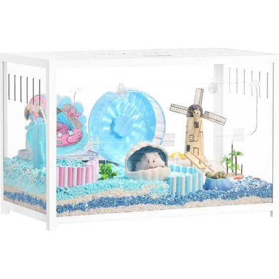 Cage à hamster métal 2,0 - Habitats petits animaux Grand empilable 80 * 44,7 * 50,6cm Hamsters nains, reptiles 39,8 Gallon