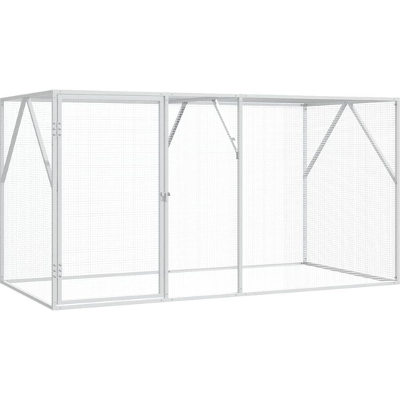 Cage à oiseaux Anthracite 208 x 102 x 108 cm Acier galvanisé