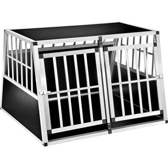 Cage de transport pour chien double dos incliné - sans cloison de séparation