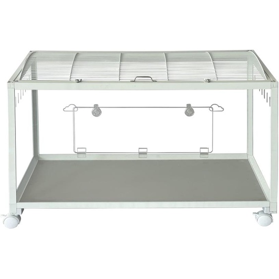 Cage métallique pour hamster avec roulettes Cage pour souris avec roulettes Habitat pour petits animaux Grand format pour hamsters nains, cochons dInde, gerbilles et petits animaux domestiques