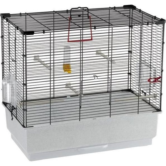 Cage petits oiseaux - FERPLAST - PIANO 4 - 59 x 33 x 55 cm - Noir