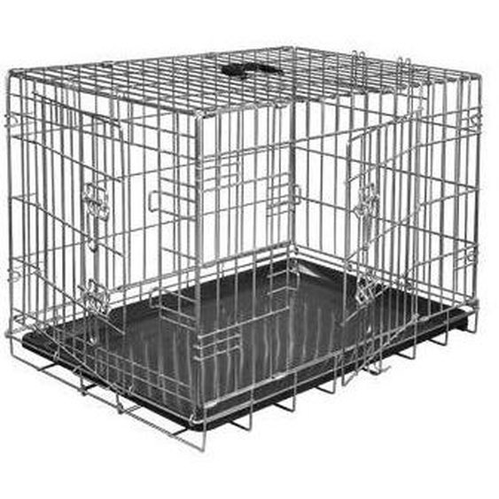 Cage pour chien 61cm cage en fil métallique transport boîte petit animal cage grillagée animal domestique