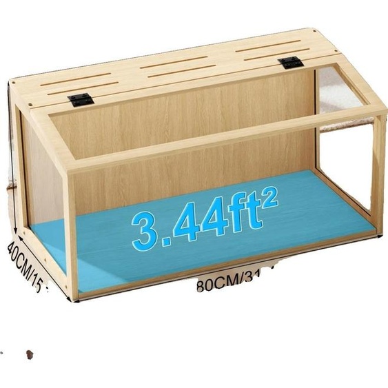 Cage pour hamsters, design résistant aux morsures, lumière LED intégrée, 80CM