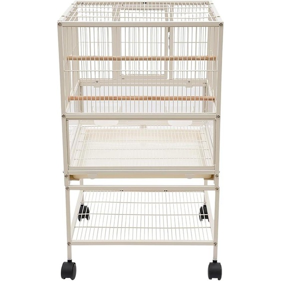 Cage pour oiseaux en acier au carbone, cage délevage pour oiseaux, grande cage verticale pour petits et moyens oiseaux, dimensions : 48,5 x 46 x 83 cm