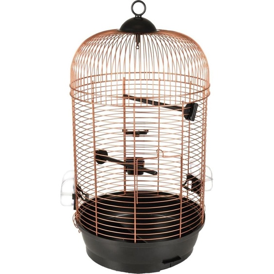 Cage pour perruches Flamingo, modèle Sanna, couleur cuivre