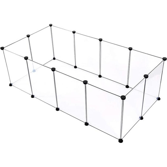 Cage pour petits animaux Enclos libre avec dalles de sol, parc, enclos pour cochons dInde, en plastique, enclos pour hamsters, lapins, hérissons, 143*71*47cm