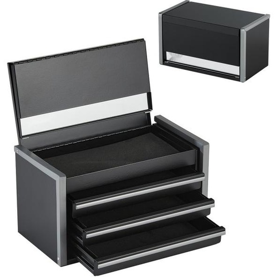 Caisse à outils - Boîte à outils avec 3 tiroirs - Boîte à outils 218,4x118x120mm - Rangement pour outils