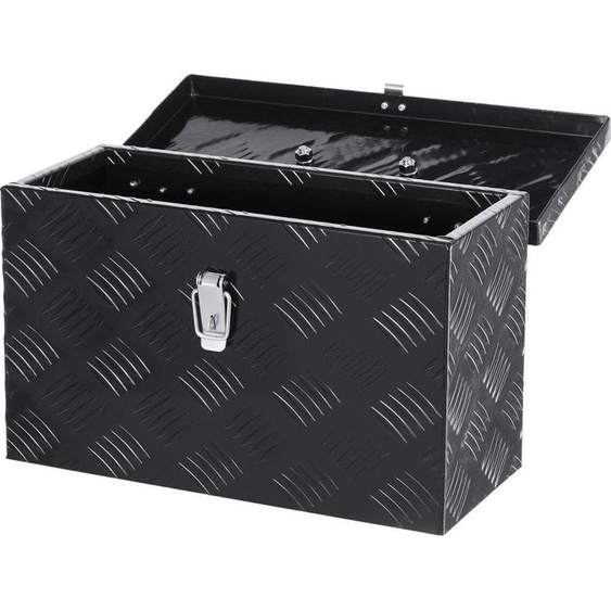 Caisse à outils en aluminium 406x190x254mm - Pour plateaux de camionnettes - Boîte de rangement pour outils - Durable et robuste