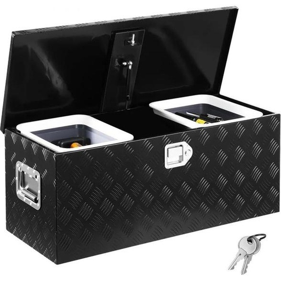 Caisse à outils en aluminium pour pick-up - dimensions 899x370x370mm - solution de rangement pour camion