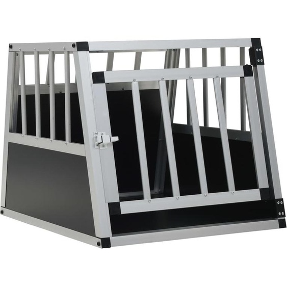 Caisse de transport pour chiens avec porte simple 54 x 69 x 50 cm