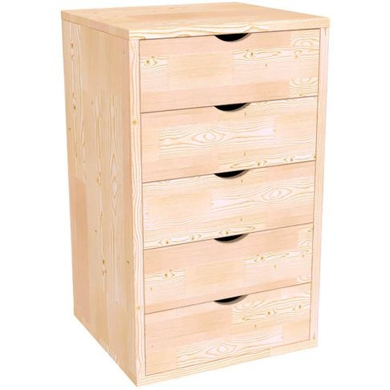 Caisson à tiroirs 5 en bois massif