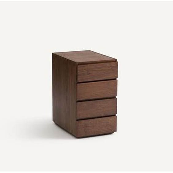 Caisson bureau 4 tiroirs plaqué noyer, Working