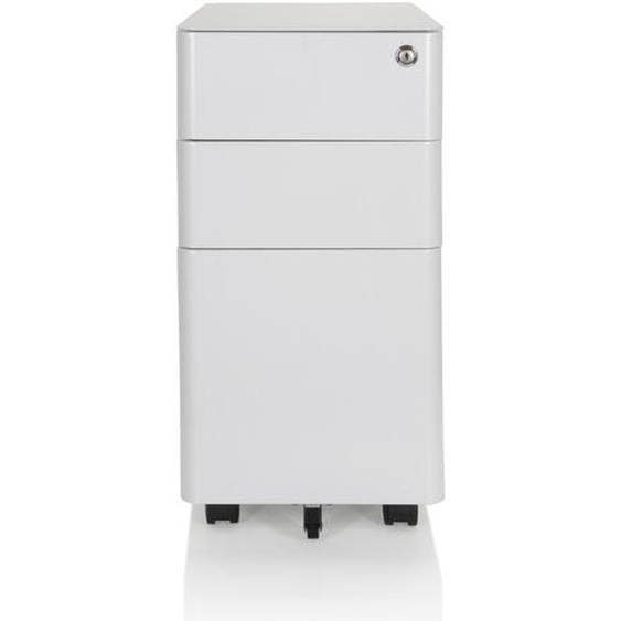 Caisson sur roulettes - hjh OFFICE - COLOR I - Blanc - Acier