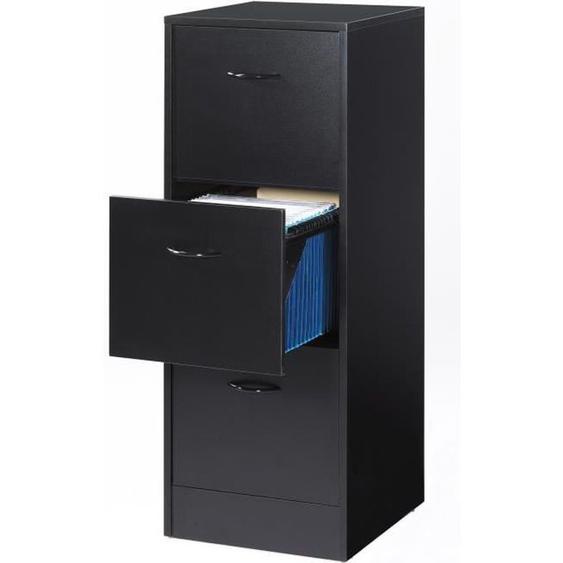 MATH Meuble de rangement classeur contemporain - Noir - L 41 cm