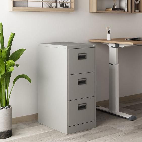 Caisson de bureau Rääkkylä acier 103 x 45 x 62 cm gris