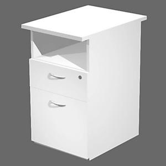 Caisson hauteur bureau Pronto - L.43 x P.60 x H.72 cm - Blanc