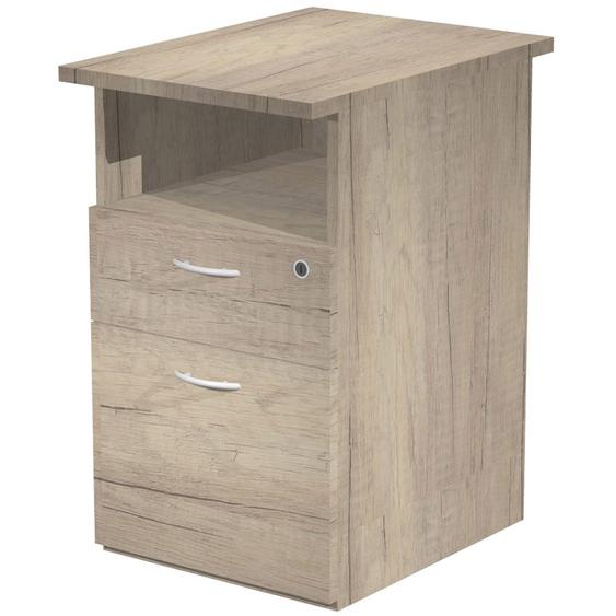 Caisson hauteur bureau Pronto - L.43 x P.60 x H.72 cm - Chêne Canadien