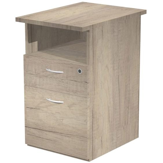 Caisson hauteur bureau Pronto - L.43 x P.60 x H.72 cm - Chêne Canadien
