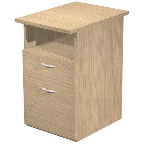 Caisson hauteur bureau Pronto - L.43 x P.60 x H.72 cm - Chêne