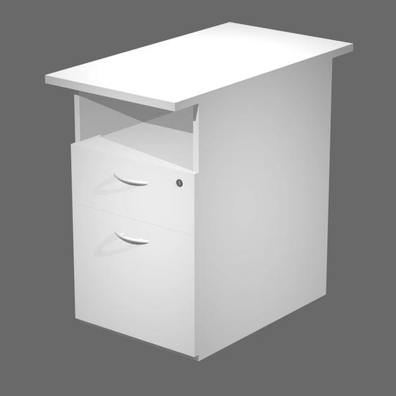 Caisson hauteur bureau Pronto - L.43 x P.80 x H.72 cm - Blanc