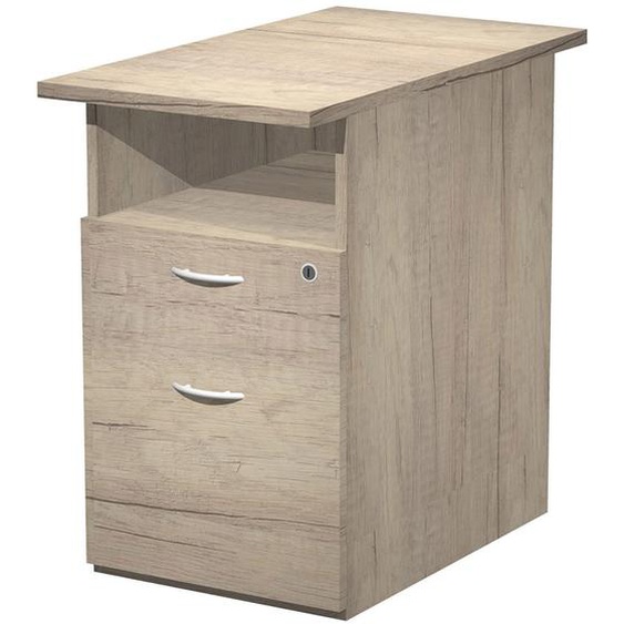 Caisson hauteur bureau Pronto - L.43 x P.80 x H.72 cm - Chêne Canadien