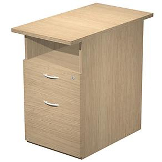 Caisson hauteur bureau Pronto - L.43 x P.80 x H.72 cm - Chêne