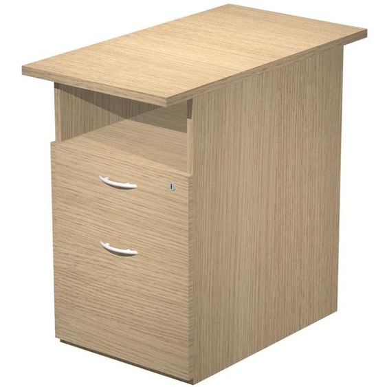 Caisson hauteur bureau Pronto - L.43 x P.80 x H.72 cm - Chêne
