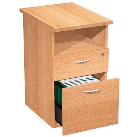 Caisson hauteur bureau Pronto - L.43 x P.80 x H.72 cm - Hêtre