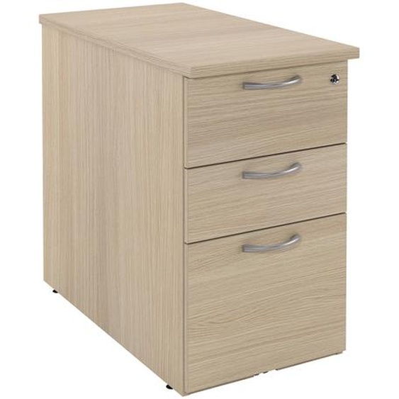 Caisson mélaminé hauteur bureau L.42 x P.80 x H.72 cm - Chêne