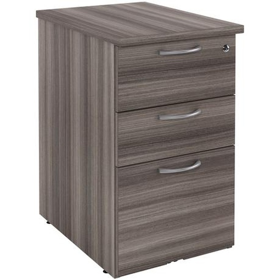 Caisson mélaminé hauteur bureau - NF Environnement - Cèdre - H.72 x L. 42 x P. 60 cm