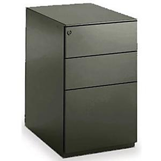Caisson métal hauteur bureau Universal 3 tiroirs - P. 60 cm - Noir