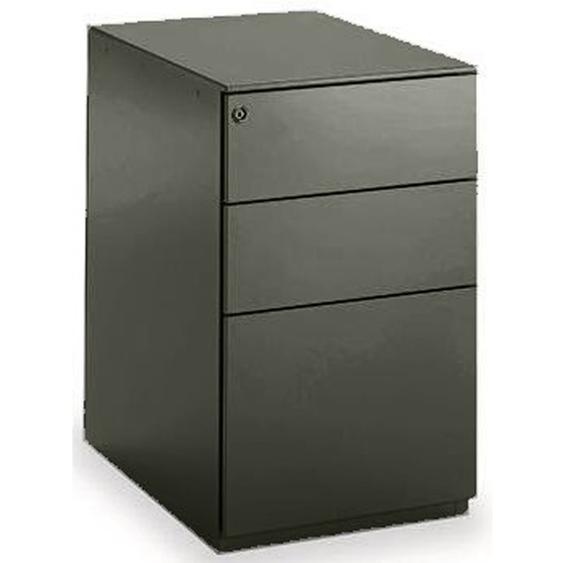 Caisson métal hauteur bureau Universal 3 tiroirs - P. 60 cm - Noir