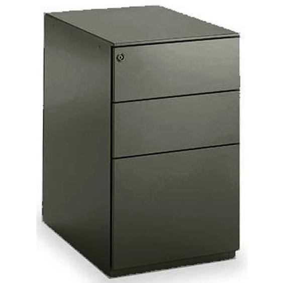 Caisson métal hauteur bureau Universal 3 tiroirs - P. 60 cm - Noir