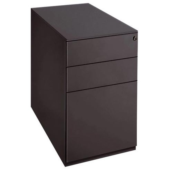 Caisson métal hauteur bureau Universal 3 tiroirs - P. 80 cm - Anthracite