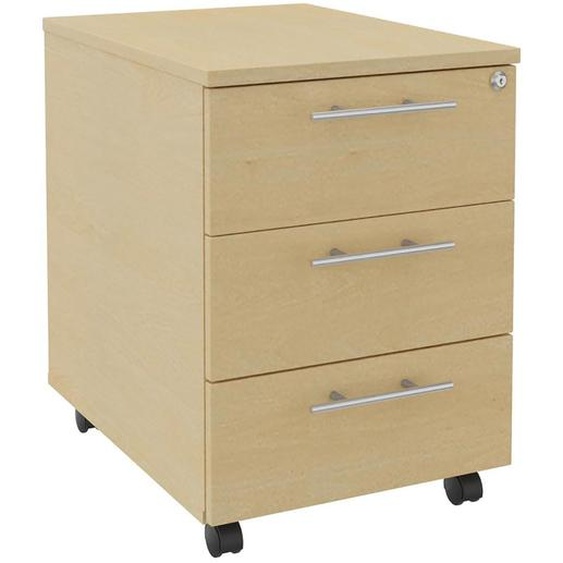 Caisson mobile ACTIVITY - L.42 x H.58 x P.60 cm - 3 tiroirs - Hêtre
